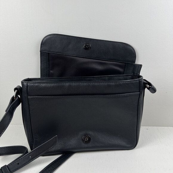 Hotter Erin Black Leather Crossbody Shoulder‎ Purse Bag - Picture 7 of 12